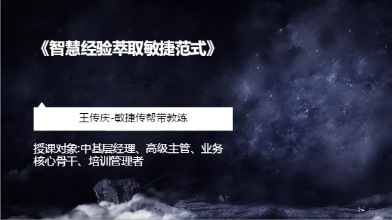 《智慧经验萃取敏捷范式》