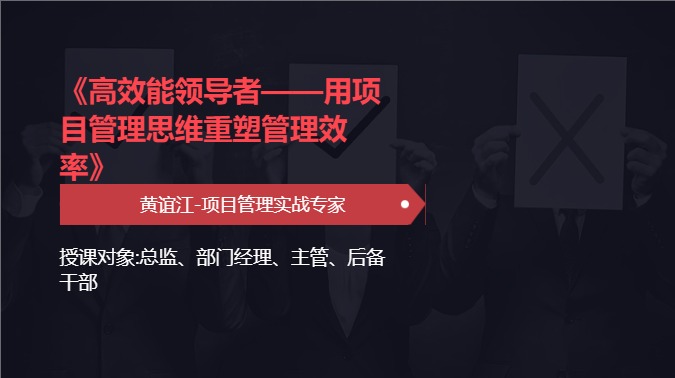 《高效能领导者——用项目管理思维重塑管理效率》