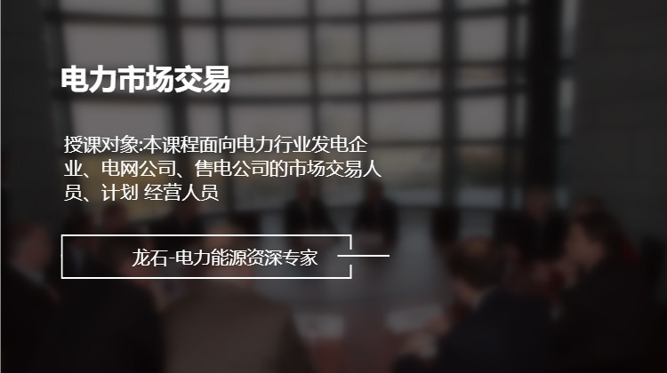 电力市场交易