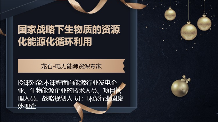 国家战略下生物质的资源化能源化循环利用