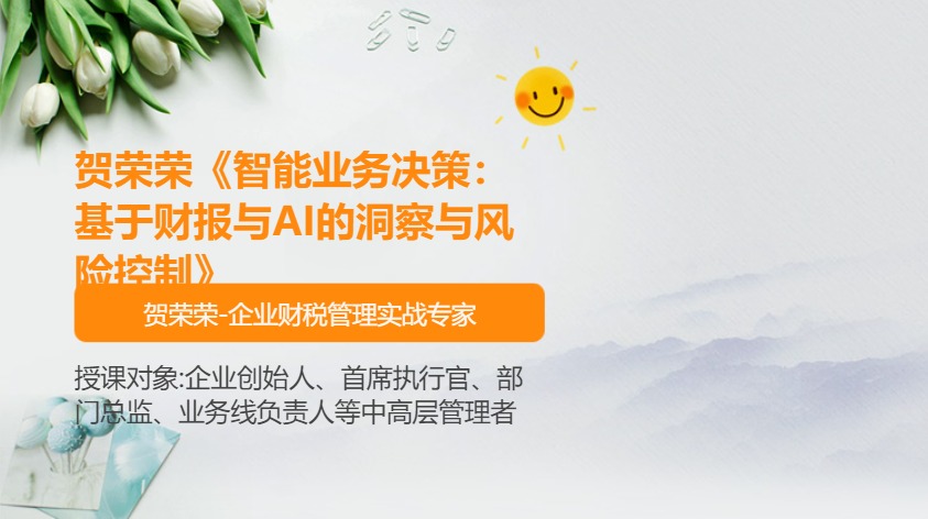 贺荣荣《智能业务决策:基于财报与AI的洞察与风险控制》