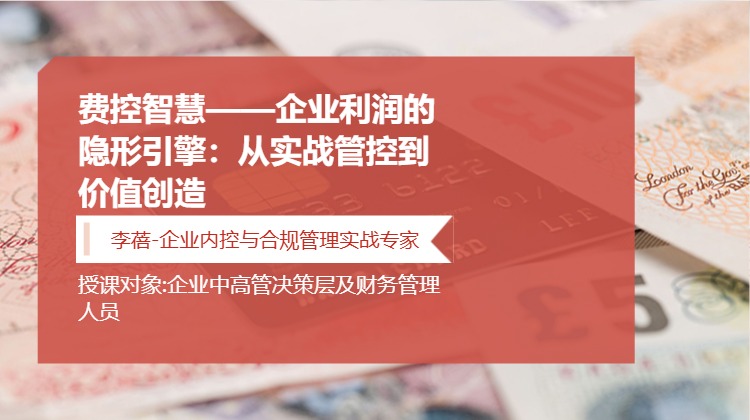 费控智慧&mdash;&mdash;企业利润的隐形引擎：从实战管控到价值创造