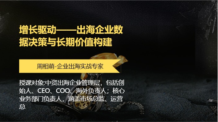 增长驱动——出海企业数据决策与长期价值构建