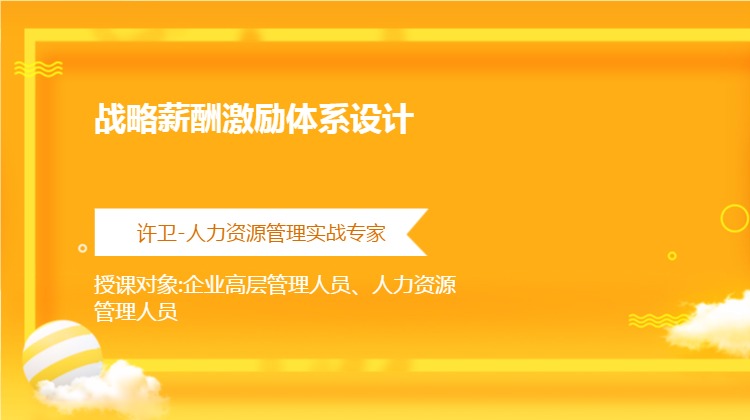 《战略薪酬激励体系设计》