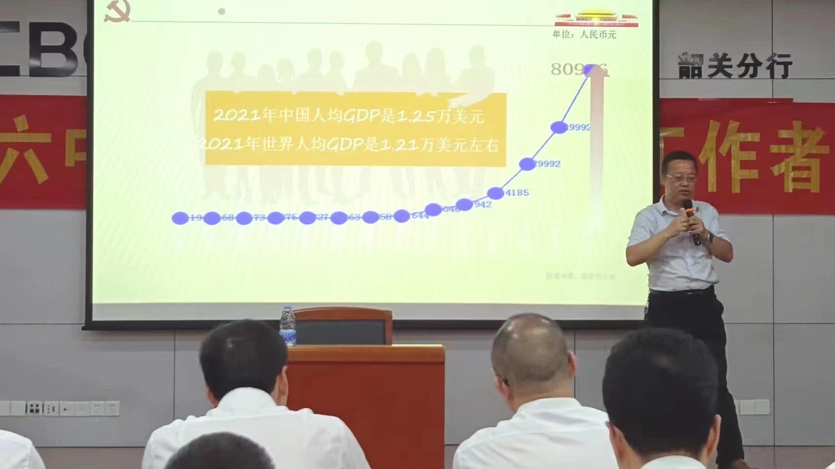 【周国华老师】7月1号在韶关市给中国工商银行讲授《十九届六中全会下如何做好金融党建工作》圆满结束！