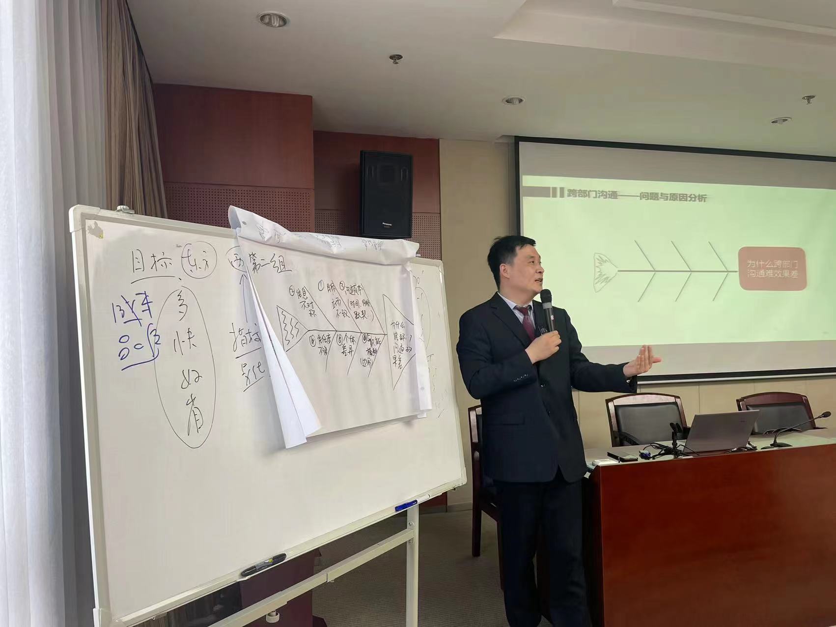 张雷老师2022-05-14为某省电力设计公司30余位中层管理人员进行了《管理者高效沟通工具》的授课